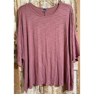 Women's Old Navy Luxe Oversized Short Sleeve T-Shirt - Quartzite - 4X (28-30)